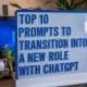 Transition into a New Role with ChatGPT